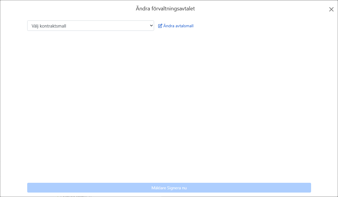 Välj agenturavtalsmall