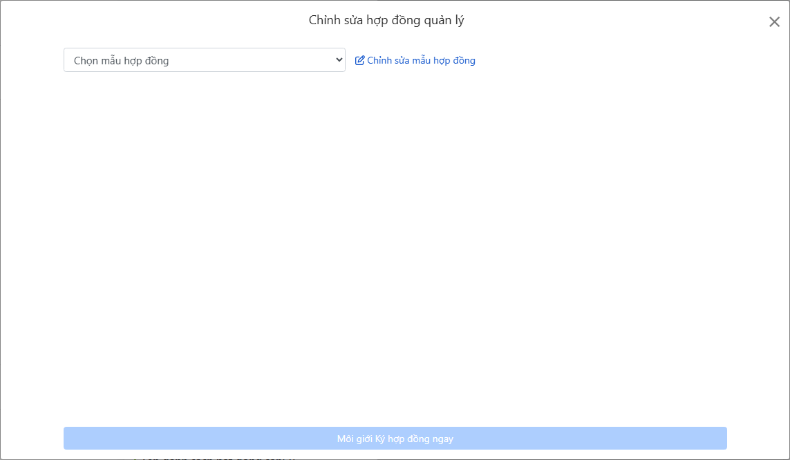 Chọn mẫu hợp đồng quản lý