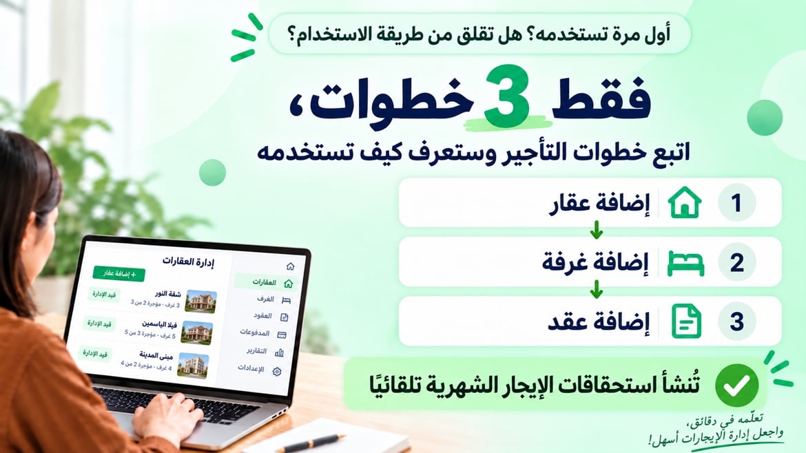 كم من الوقت يستغرق تعلّمه؟ كل ما عليك هو اتباع سير عملية التأجير: