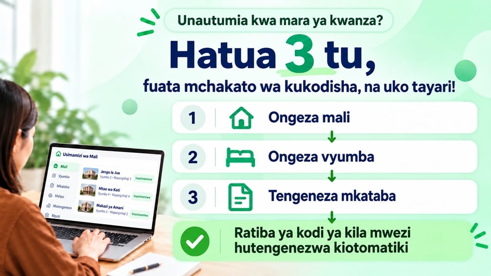 Inachukua muda gani kujifunza? Unachotakiwa ni kufuata mtiririko wako wa kukodisha:
