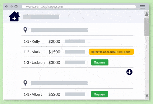 Бърз преглед на състоянието на всяка стая, договор и сметки