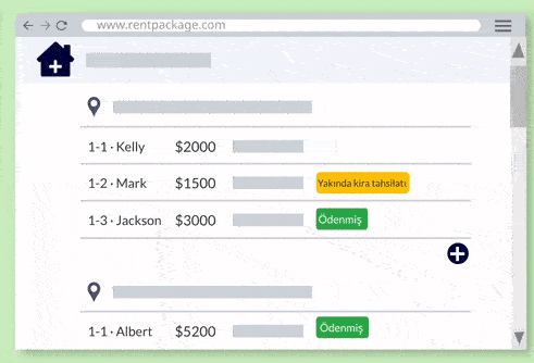 Her odanın, sözleşmenin, hesap durumunun hızlıca takibi